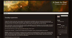 Desktop Screenshot of geekforgod.com